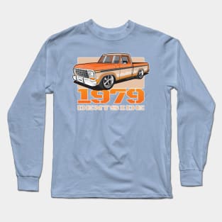 1979 Ford pick up truck, single cab shortbed, two tone. dent side truck. Lowered. Color Long Sleeve T-Shirt